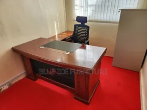 1.4 Executive Mahogany Modern Office Desk With Chair