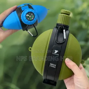 Foldable Silicone Water Bottle With Compass Capacity 580mls Cn