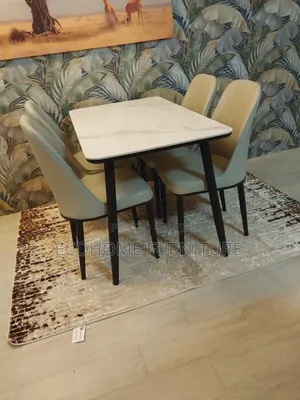 4 Seater Pure Marble Dining Table