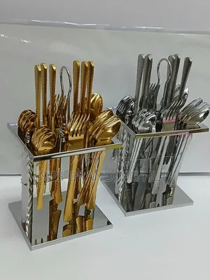 25 PCS Dining Glister Astrid Cutlery Set With Stand. Ao