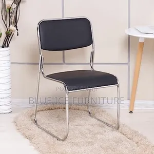 Armless Leather Office Waiting Chair