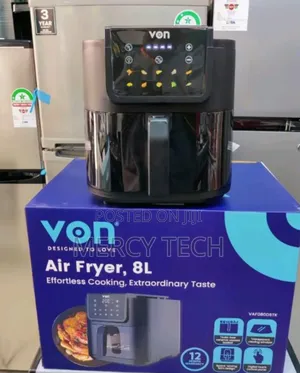 Von 8l Digital Slim Design Air Fryer