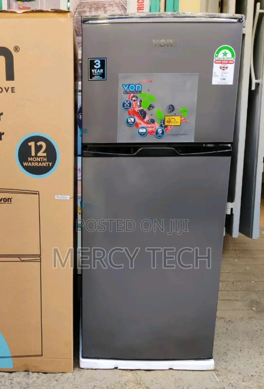 Von 175 Litres Double Door Refrigerator