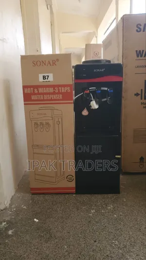 3 Taps Sonar B7 Standing Dispenser Black