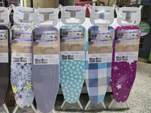 Imported Metallic Ironing Board With Iron Rest