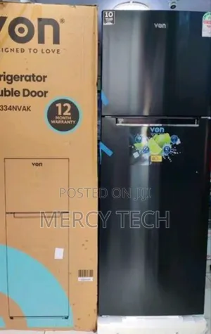 Von 334 Litres No Frost Double Door Refrigerator