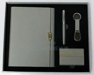 4-in-1 Business Gift Set Features a Notebook,Pen, Keyholder,Cardholder