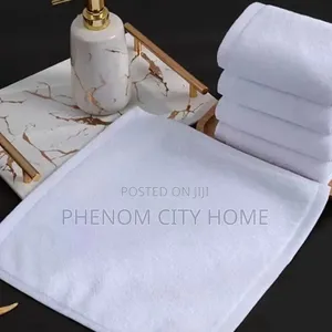 White Cotton Face Towels
