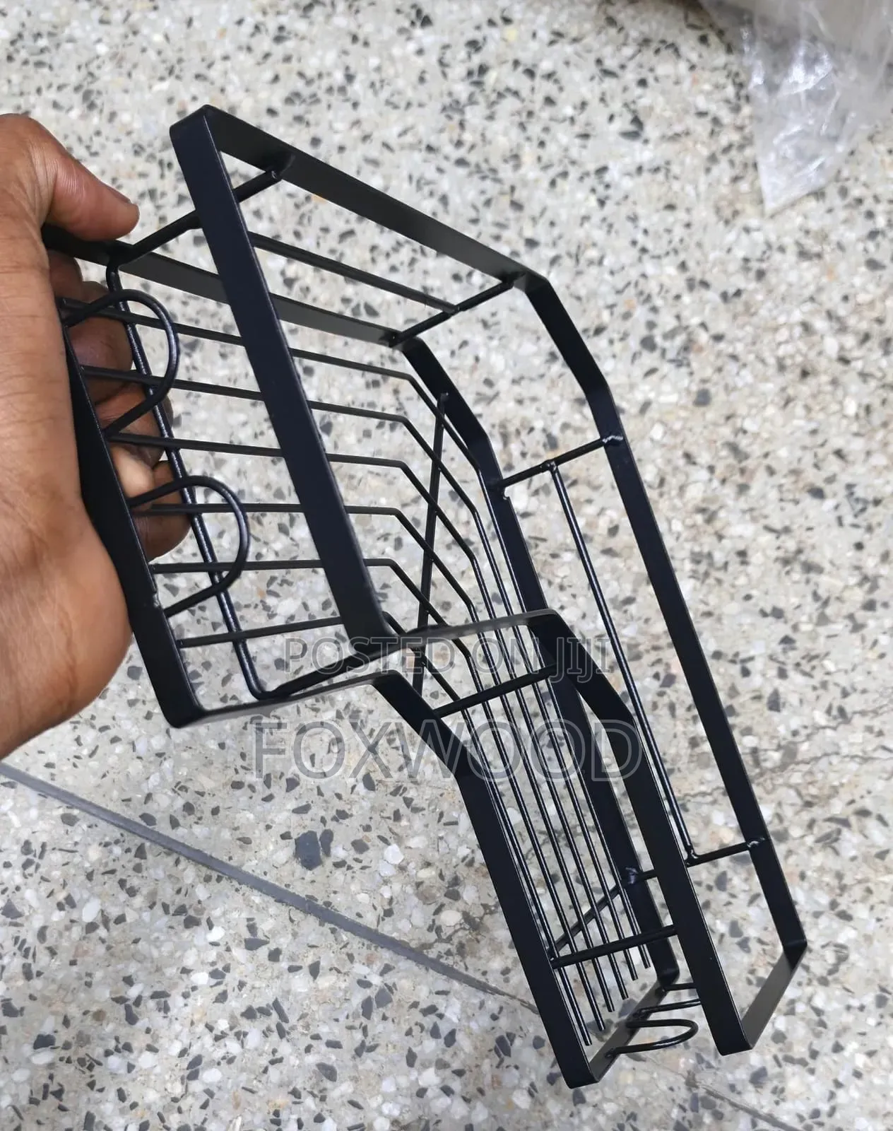 5pcs Set Triangular Shower Caddy Shelf/ Wall Organizer