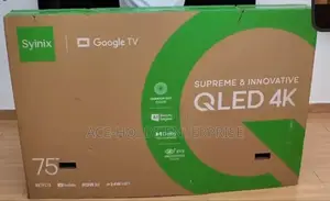Syinix 75” Qled Smart Google Tv – 75f1s | Cinematic Experience at Home