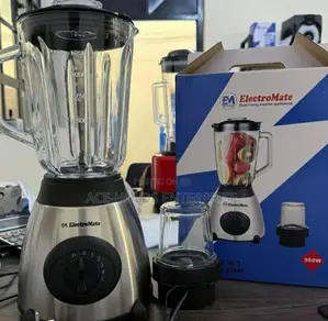 350w, Electromate Powerful 2 in 1 Blender/ Glass Jar - 1.5 Litres
