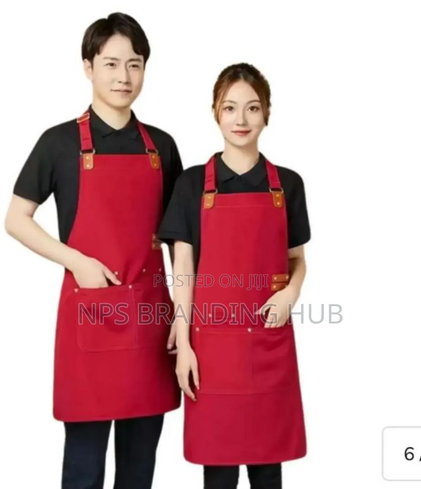 Canvas Chef Apron | Adjustable Straps Large Pockets Kenya Hp