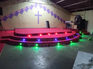 Church Decor Wall to Wall Floor Red Carpets