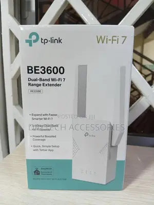 Tp-Link Re225be Be3600 Dual-Band Wi-Fi 7 Range Extender.
