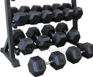 *Hexagon Dumbbells(Sold Per Single Hand)* *10kg
