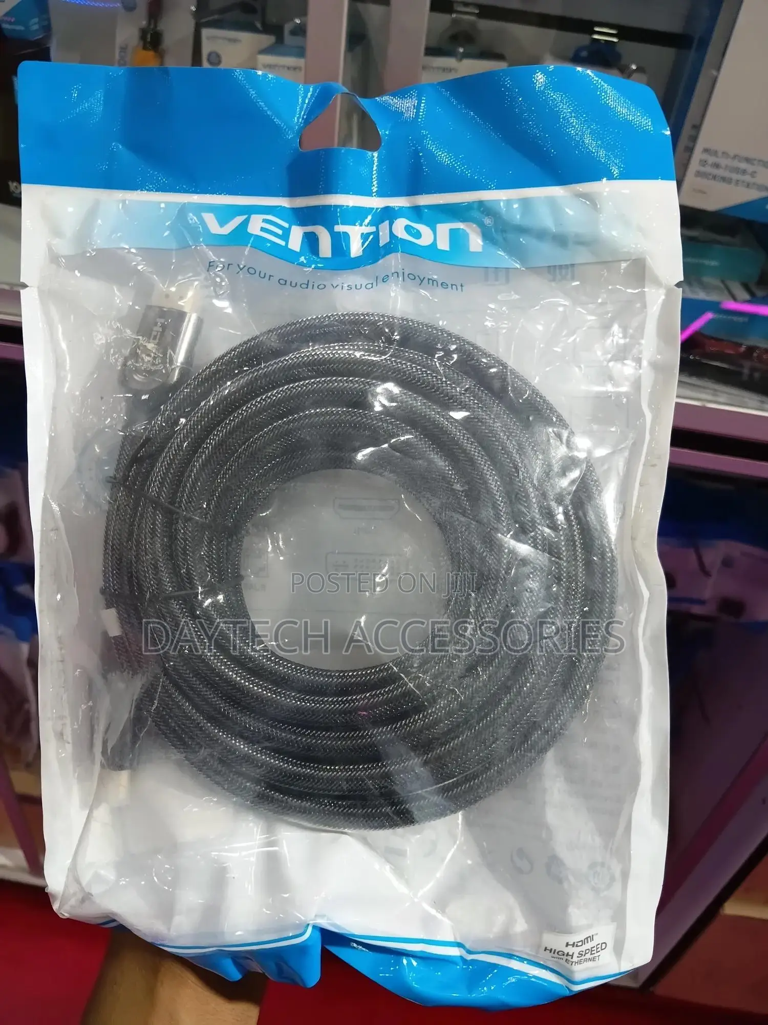 Vention Nylon Braided Hdmi Cable 5m