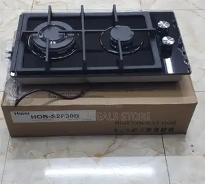 Haier Glass Inbuilt 2 Burner With Wok Burner Hob Cooker