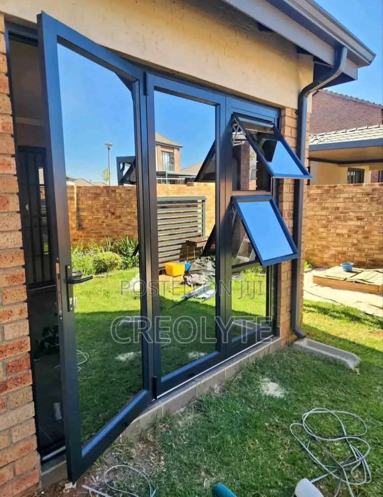 Grey Coated Aluminium Windows