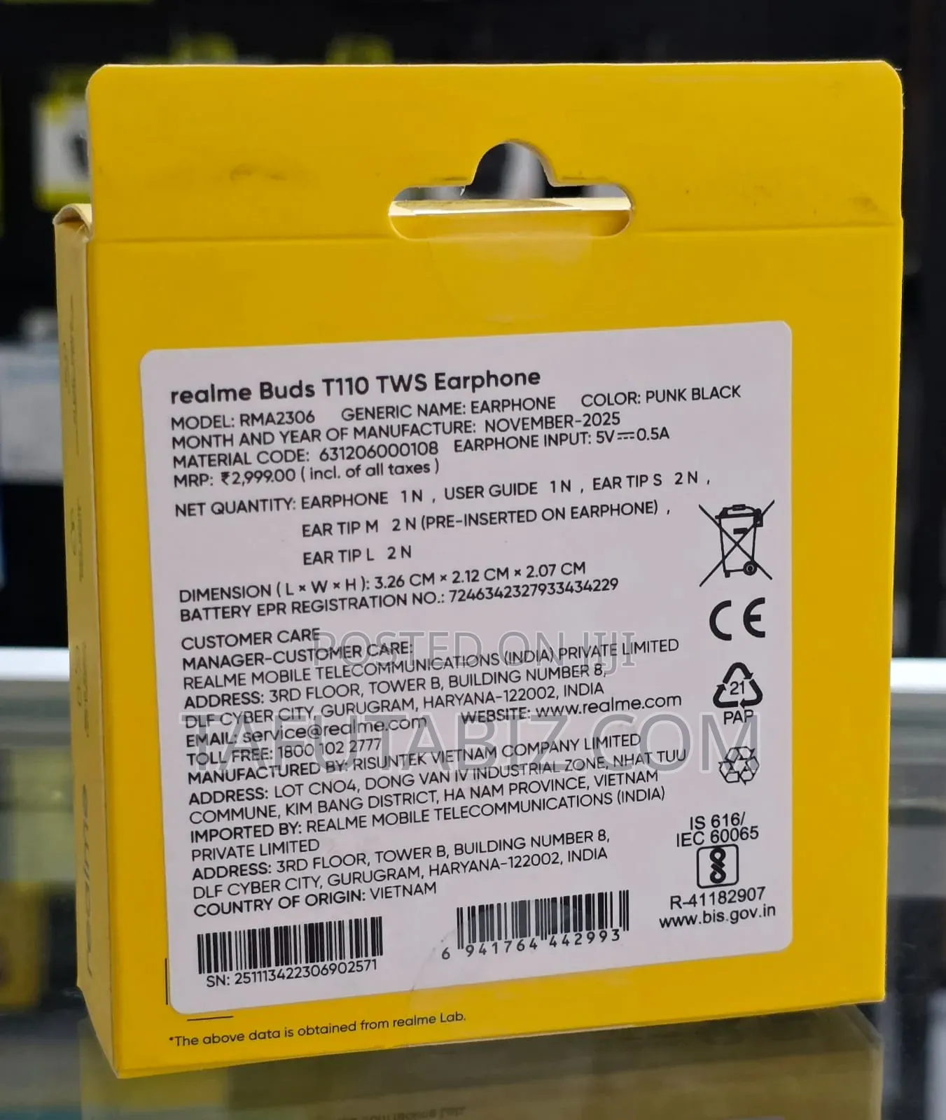 Realme Buds T110 Wireless Earphone.