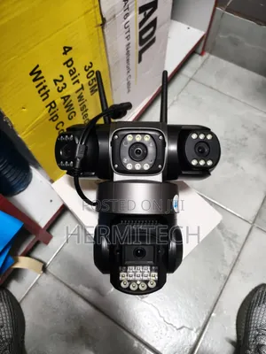 Top Surveillance Security Camera Triple Lens 4g Electric CCTV