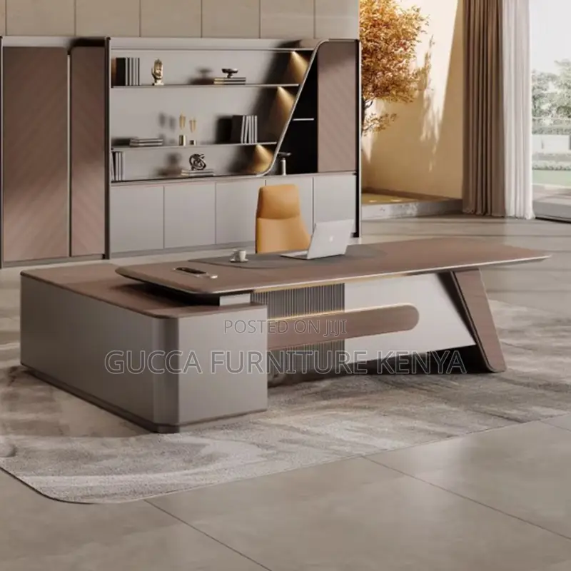 Imported 180cm Executive L-Shaped Manager's Table