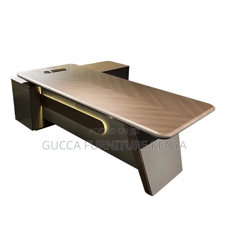 Imported 180cm Executive L-Shaped Manager's Table