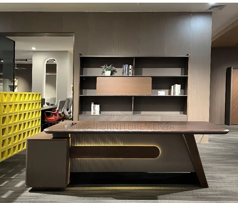 Imported 180cm Executive L-Shaped Manager's Table