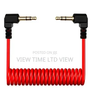 Camera Audio Cable Jack 3.5mm , Aux Cord Audio Converter Stereo Red