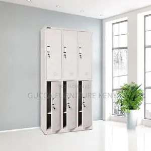 6-Locker Steel Home Office Storage Cabinet
