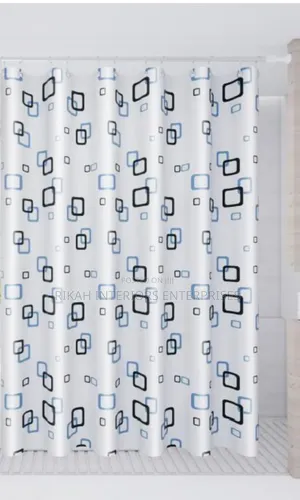 Small Boxes Pattern Waterproof Shower Curtains