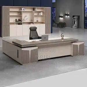 Office Desk : 240cm Office L-Shaped Executive Desk