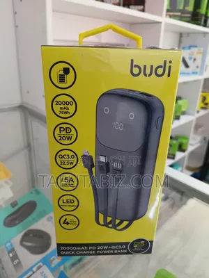 Budi 20000mah Pd 20w+ Qc3.0 Quick Charge Power Bank.