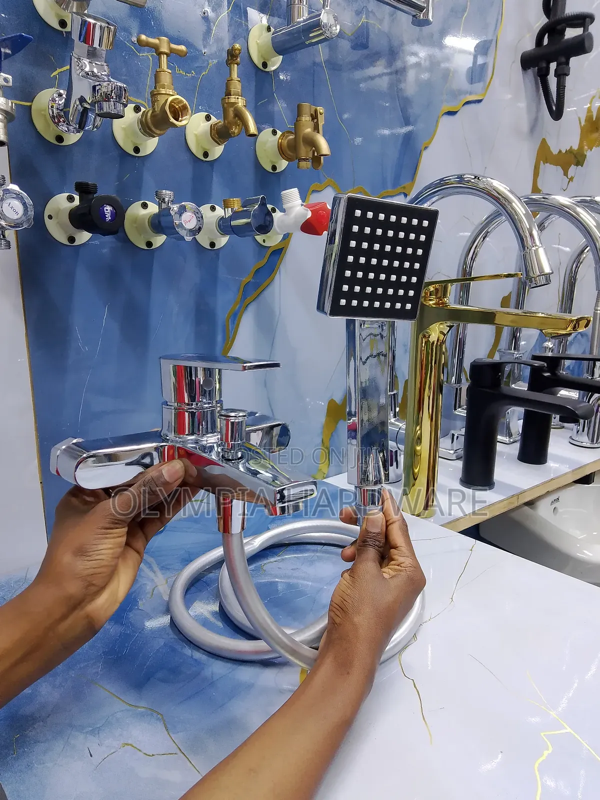 Silver Bath Mixer