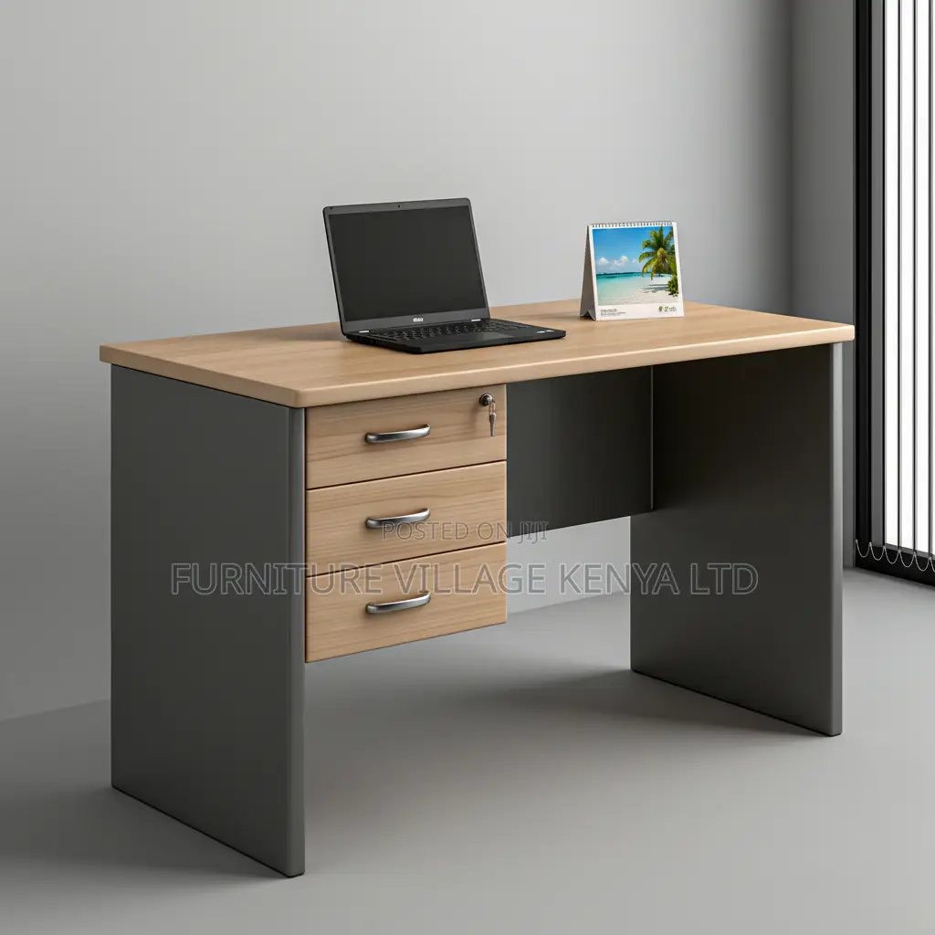 Office Desk;0.9 Meter With Drawers Study Desk