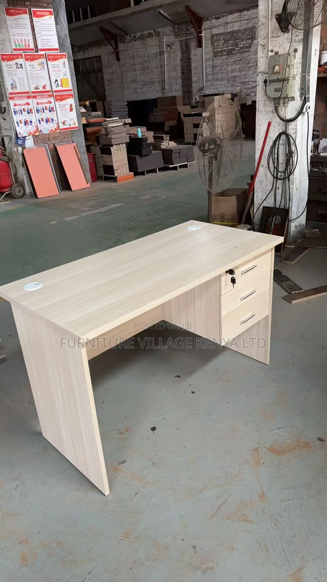 Office Desk;0.9 Meter With Drawers Study Desk