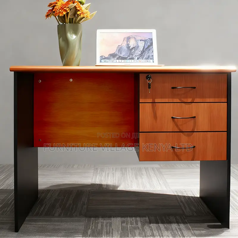 Office Desk;0.9 Meter With Drawers Study Desk