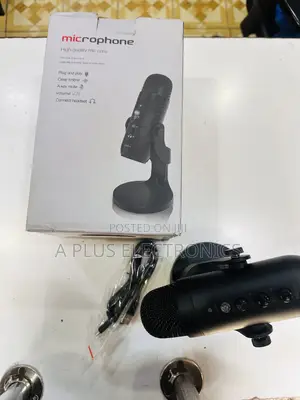 Podcast/Table Microphone With Voice Control for Professional Audio