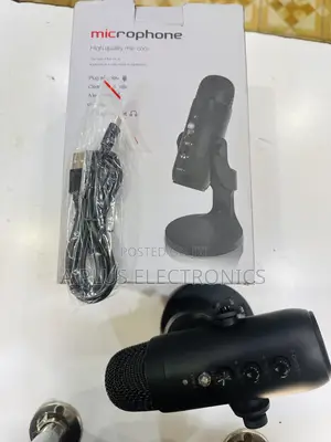 Podcast/Table Microphone With Voice Premium Sound for Podcasting