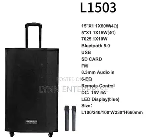 Globalstar Rechargeable Trolley Speaker L1503. 15 Inches