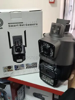 Wireless CCTV Camera Dual Lens 4g Electric Model With Ethernet Cable