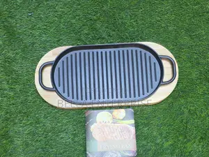 Available Thickened Rectangular Cast Iron Sizzling Grill Pan