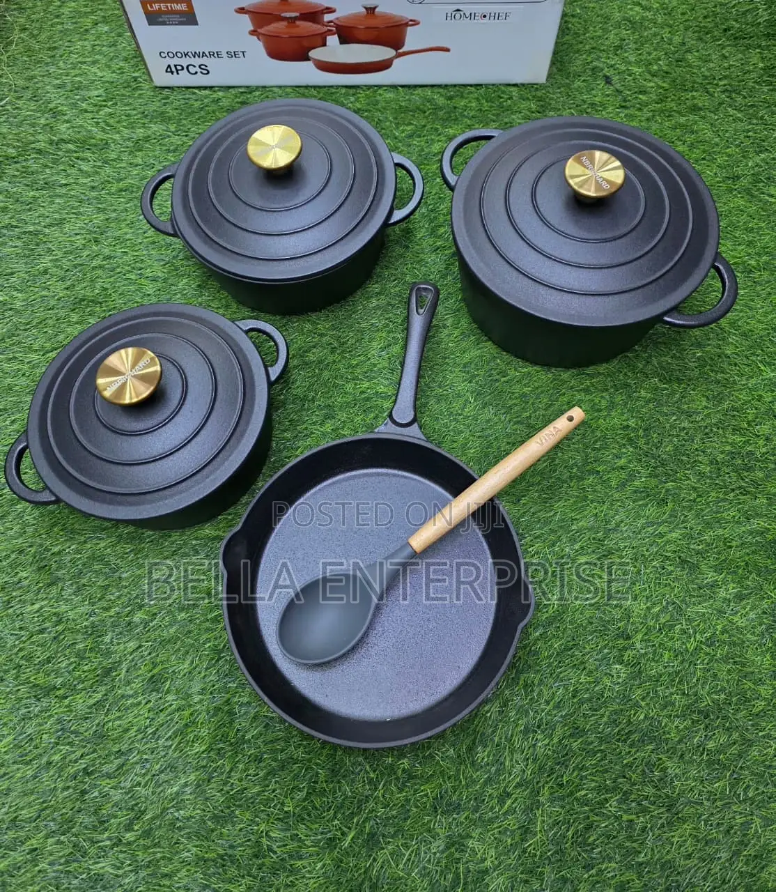 Available 7pcs Enamel Cast Iron Cooking Pots