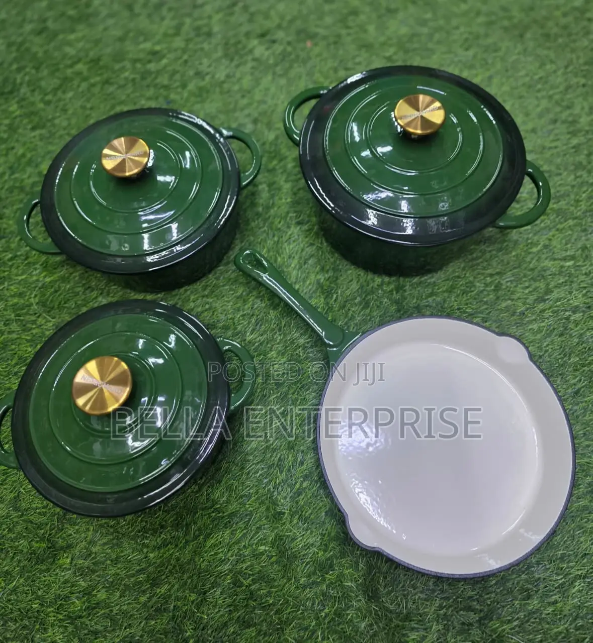 Available 7pcs Enamel Cast Iron Cooking Pots
