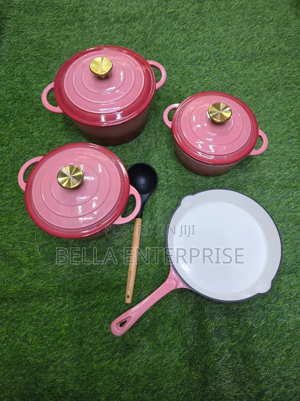 Available 7pcs Enamel Cast Iron Cooking Pots