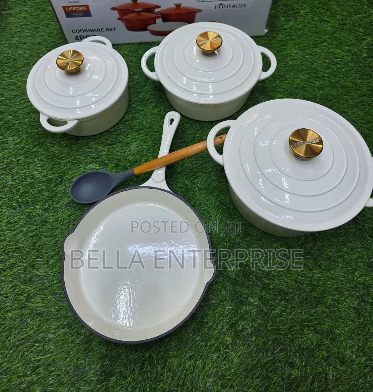 Available 7pcs Enamel Cast Iron Cooking Pots