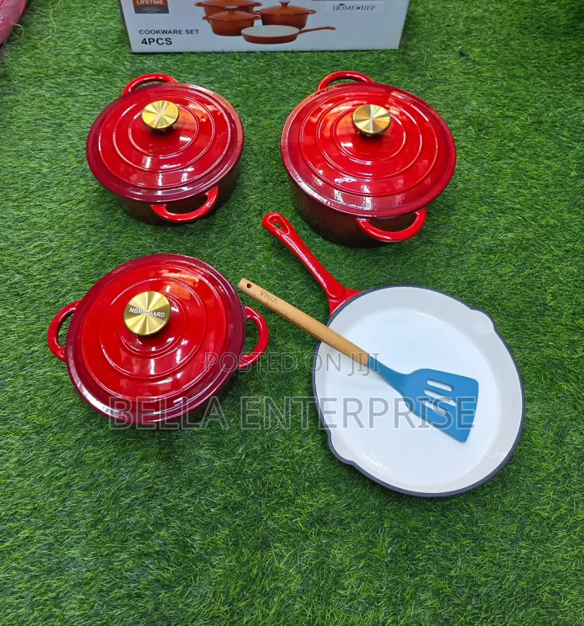 Available 7pcs Enamel Cast Iron Cooking Pots