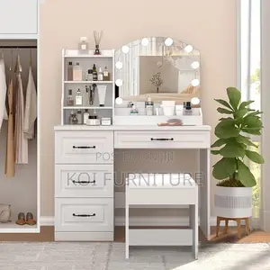 Dressers; White Home Bedroom Compelementary Vanity Set