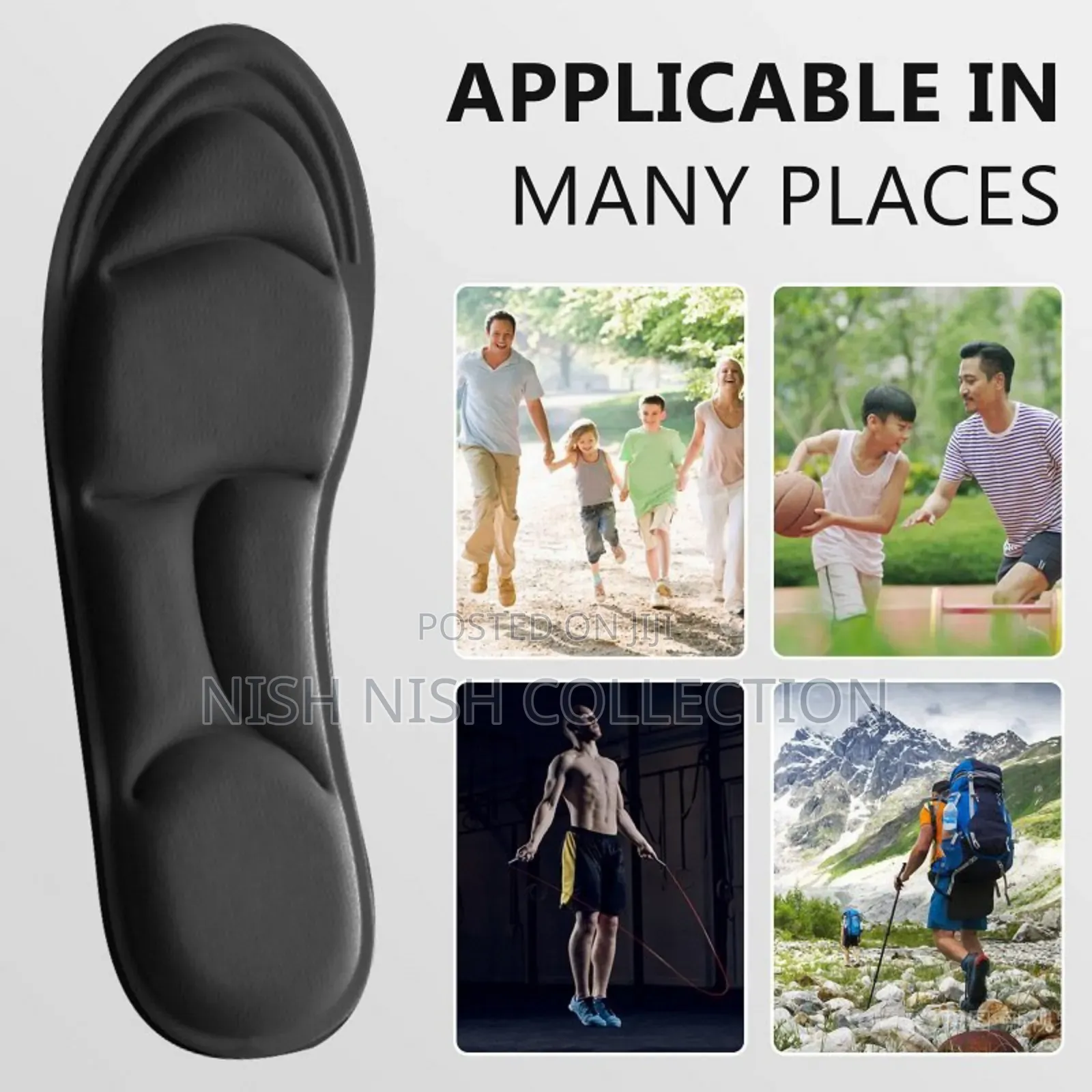 5d Unisex Breathable Insoles