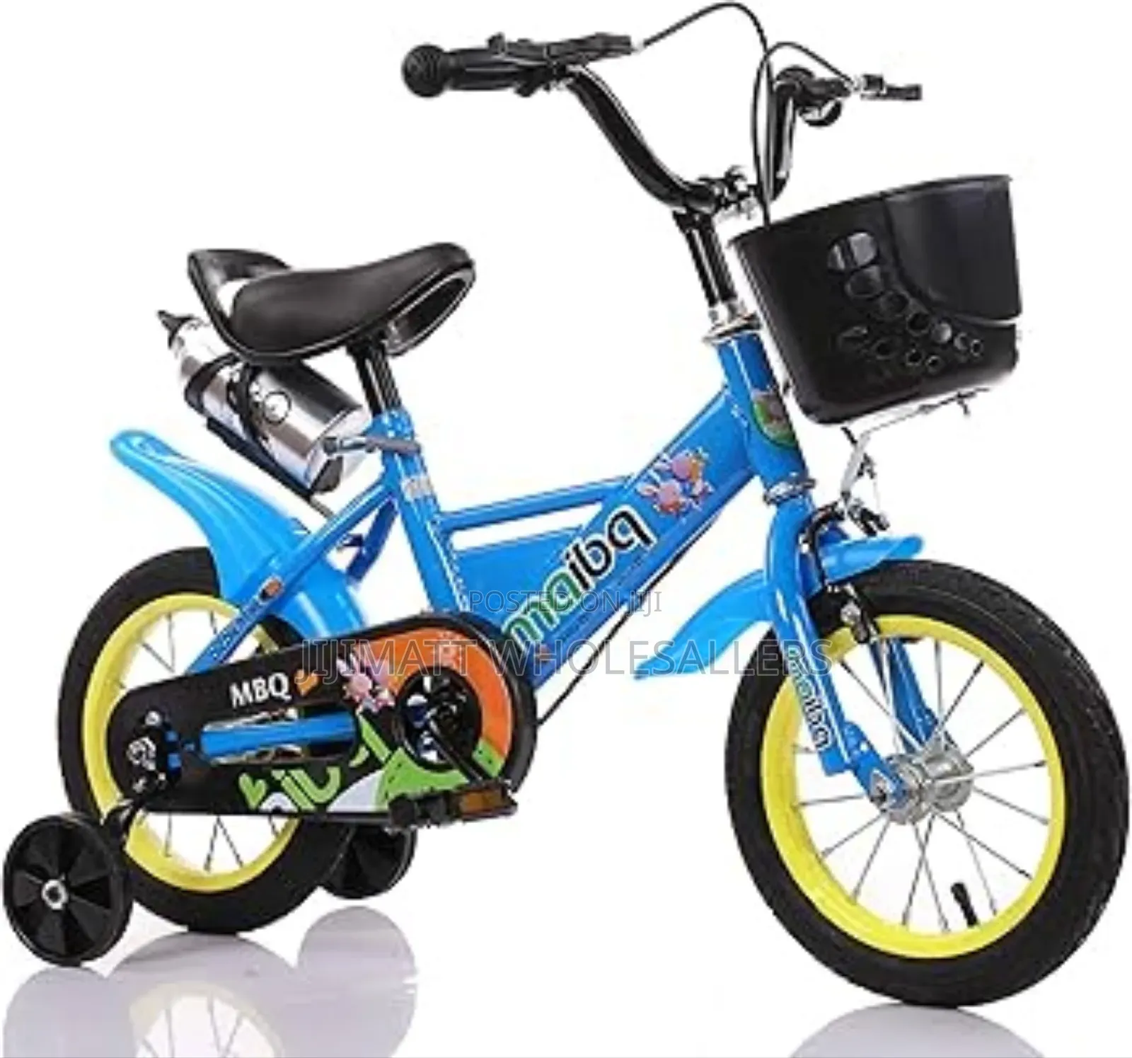 Kids Blue Bikes Size 20 With Water Bottle