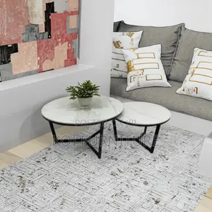Coffee Table; Marble Heavy Duty Home Office Coffee Table